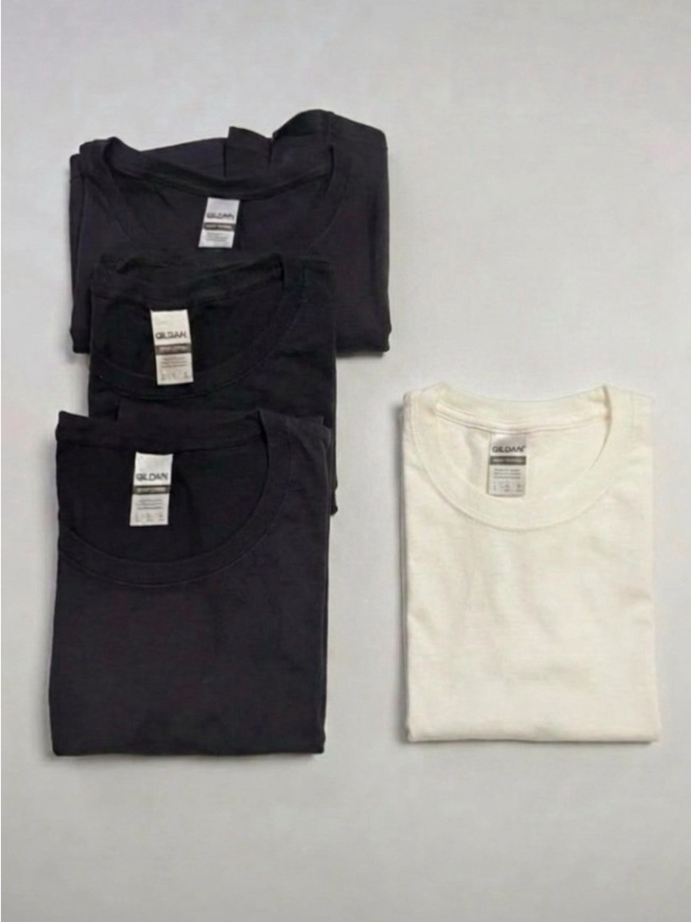 One Gildan Men's Solid Color Short Sleeve Crew Tee
